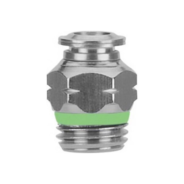 Alpha Technologies Aignep USA Straight Male Stainless Steel 3/8" Tube x 1/2" Swift-Fit 60000-06-08 - main